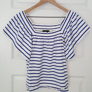 J Crew womens Ruffle Sleeve top